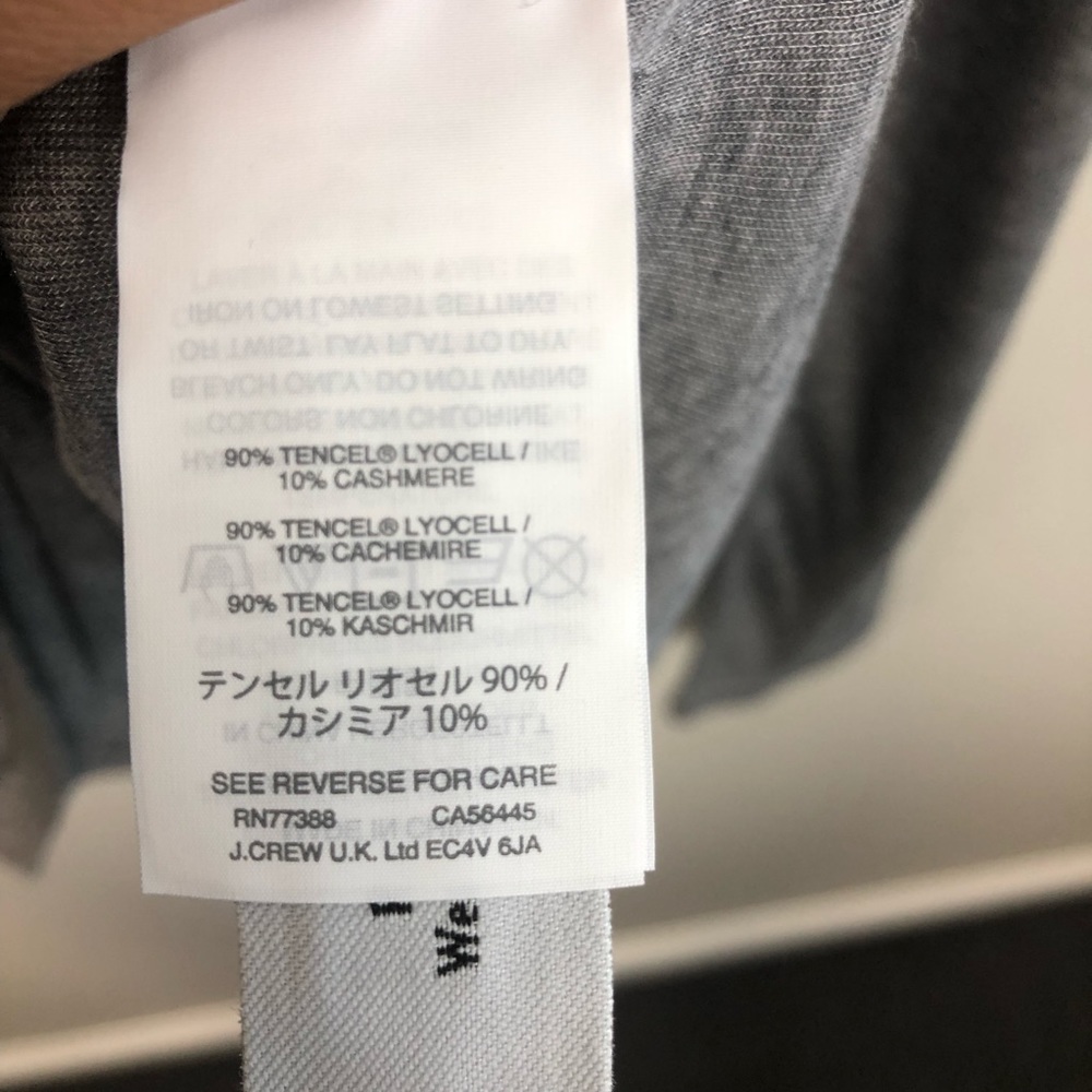 J. Crew Collection 10% Cashmere Turtleneck Tee - Picture 7 of 8